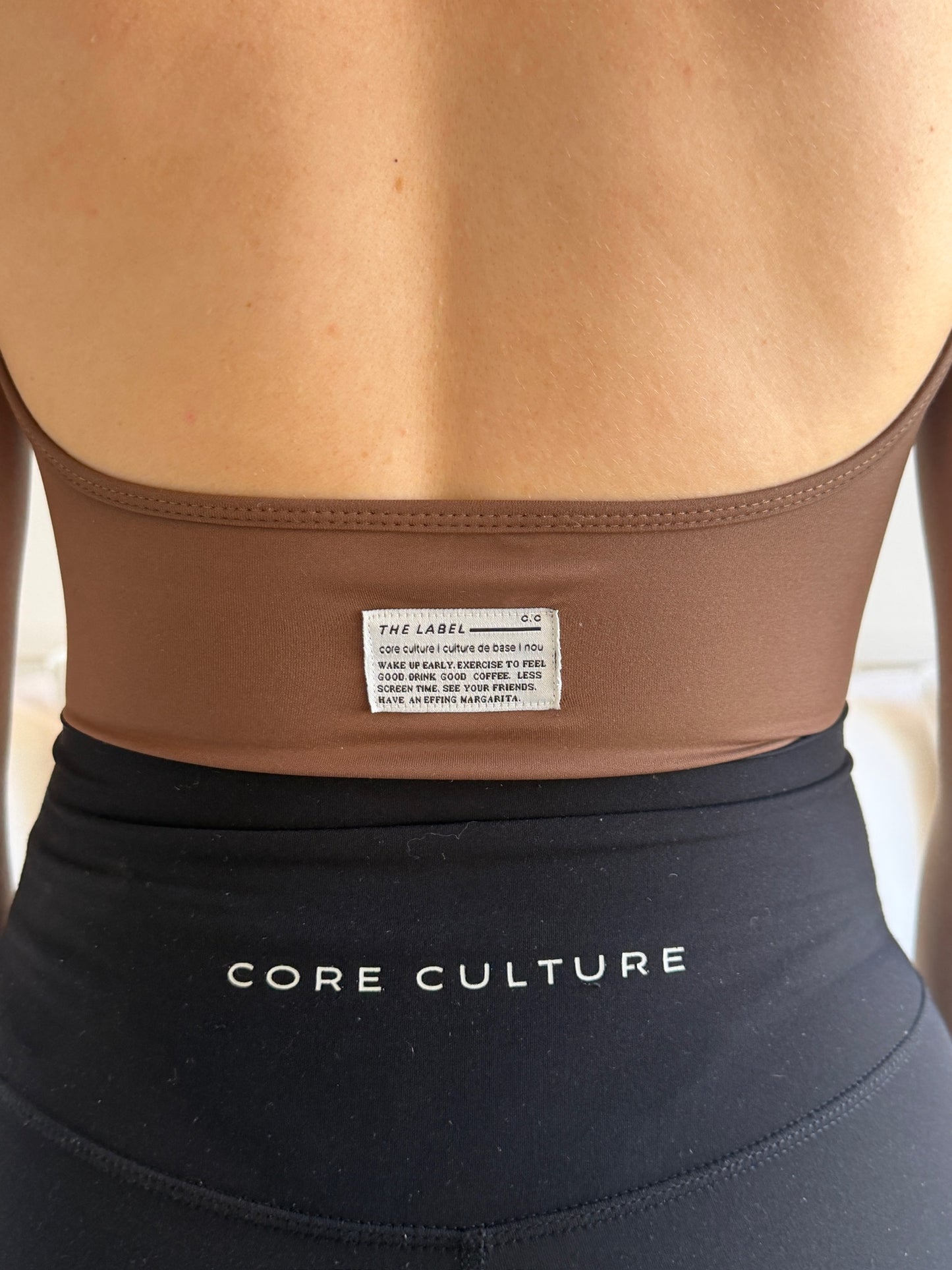 CORE BODYSUIT IN BITTER CHOC